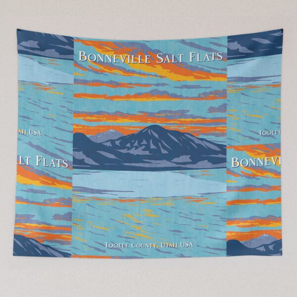 Item preview, Bonneville Salt Flats Utah USA Poster designed and sold by JordanHolmes.
