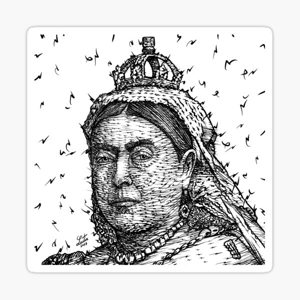 Item preview, QUEEN VICTORIA ink portrait .1 designed and sold by lautir.