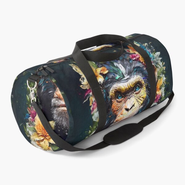 Aperçu de l'œuvre Peinture à l'huile de chimpanzé créée et vendue par Bcolors.
