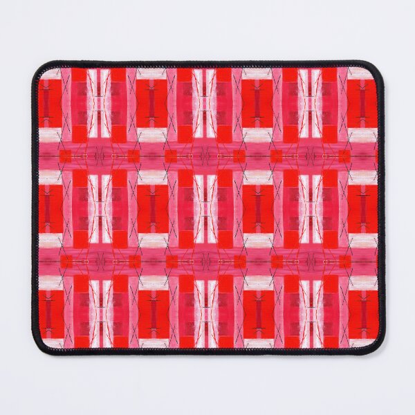 Item preview, Geometric Pink, White and Orange pattern designed and sold by Janine-Brewster.