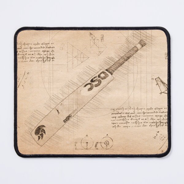 Item preview, Da Vinci Sketch Art Cricket Bat - Vintage designed and sold by Rayyanz.