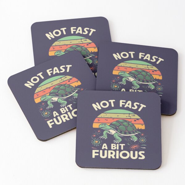 Item preview, Not Fast A bit Furious funny turtle t shirt gift idea designed and sold by UrbanGraphixs.