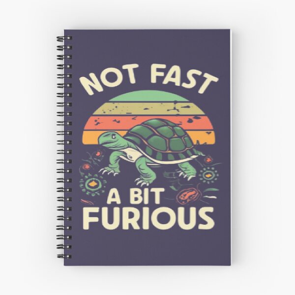 Item preview, Not Fast A bit Furious funny turtle t shirt gift idea designed and sold by UrbanGraphixs.