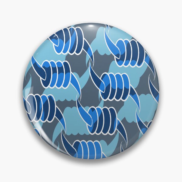 Artikelvorschau, Stacheldrahtmuster I Blau entworfen und verkauft von Dealt Illustration.