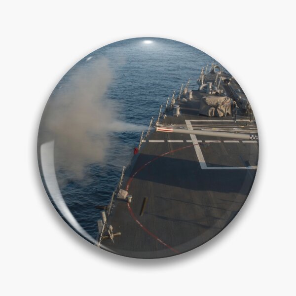 Item preview, STK109145M-USS Dewey fires its MK-45 5-inch 54/62 caliber gun. designed and sold by StocktrekImages.