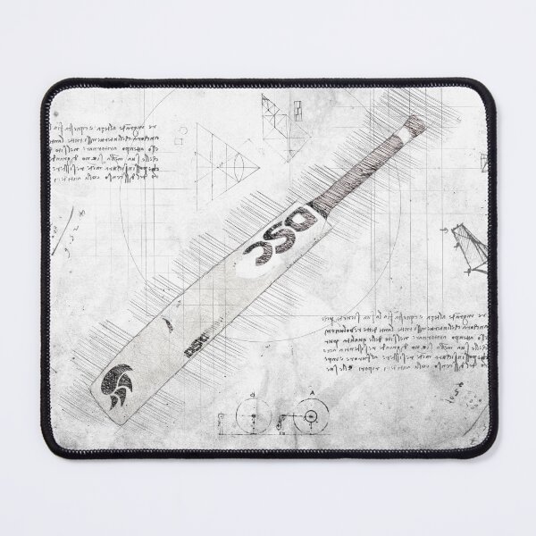 Item preview, Da Vinci Sketch Art Cricket Bat - Grunge designed and sold by Rayyanz.