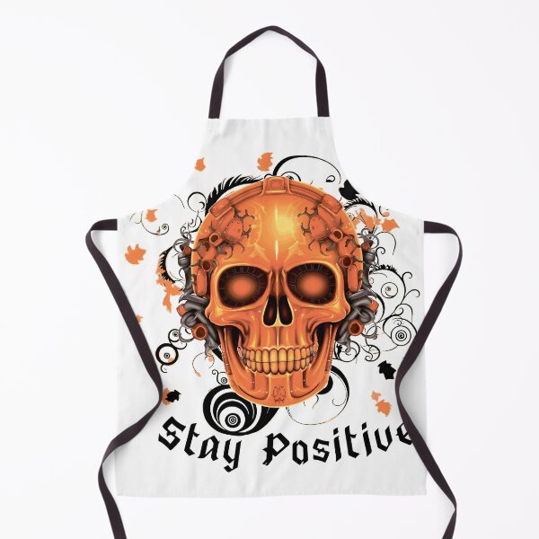 Item preview, Stay Positive. Human skull with shining eye sockets designed and sold by Anastasiia Yurevych.