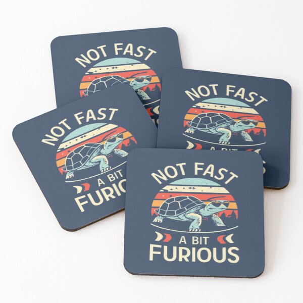 Item preview, Not Fast A bit Furious funny turtle t shirt gift idea designed and sold by UrbanGraphixs.