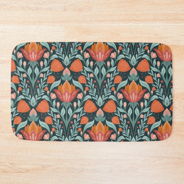 Item preview, Folk art pattern with floral composition designed and sold by Veleri.