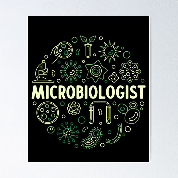 Hitech microbiology rounded grainy icon Royalty Free Vector
