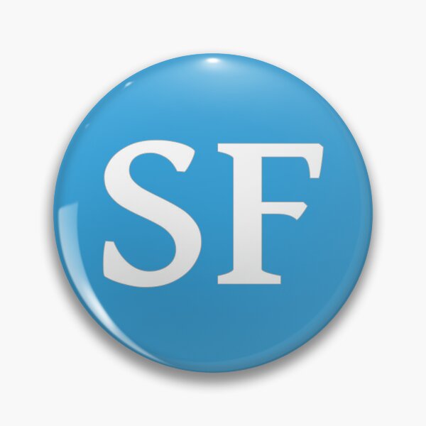 Item preview, SF Initials Monogram Elegant White Letters designed and sold by Jeallan Designs.