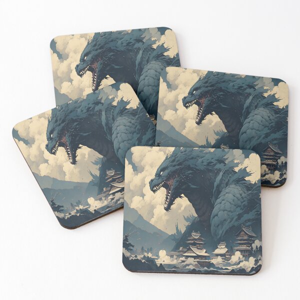 Item preview, Kaiju Japanese Vintage art designed and sold by LynZorHome.