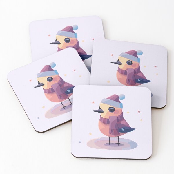 Item preview, Whimsical winter whispers - Little bird and twinkling little stars designed and sold by Frim-Design.