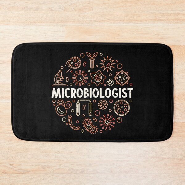 Item preview, Microbiologist creative round outline distressed design with bacteria and microbes signs for Microbiology Lovers designed and sold by venomousvector.