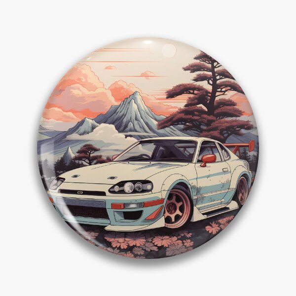 Item preview, Japanese Drift Car - Retro Vintage Design designed and sold by WBCreativeWS.