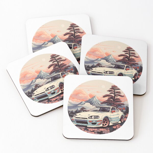 Item preview, Japanese Drift Car - Retro Vintage Design designed and sold by Studio Harmonia.