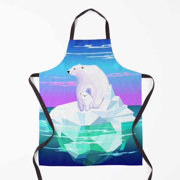 Item preview, Polar Bear Mom and Baby on Iceberg designed and sold by BluedarkArt.