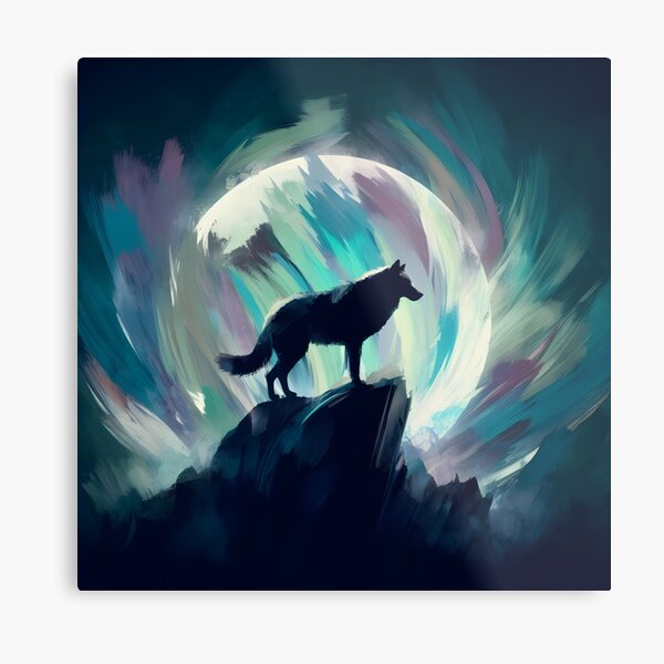 "Solitary as a Wolf" by www.tonnyfroyen.com Metal Print