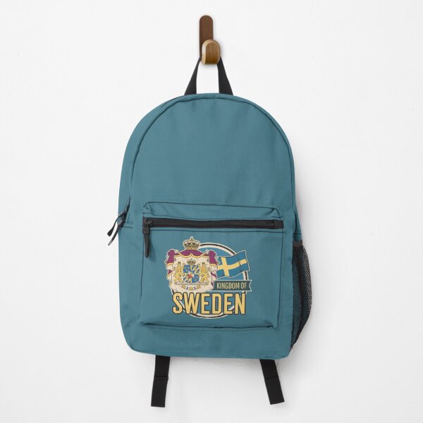 Item preview, Kingdom of SWEDEN flag sticker t-shirt 01 designed and sold by LocationInks.