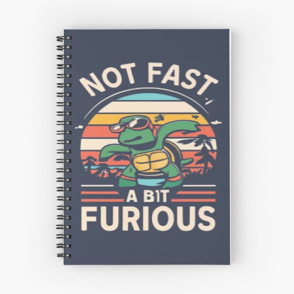 Item preview, Not Fast A bit Furious funny turtle t shirt gift idea designed and sold by UrbanGraphixs.