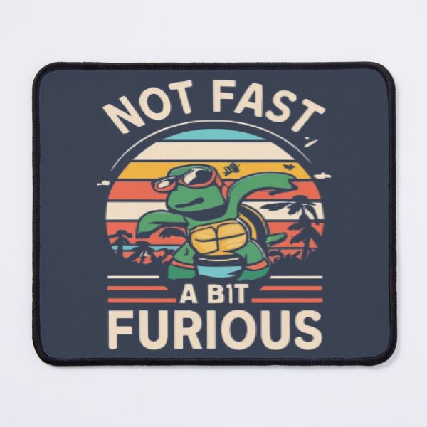 Item preview, Not Fast A bit Furious funny turtle t shirt gift idea designed and sold by UrbanGraphixs.