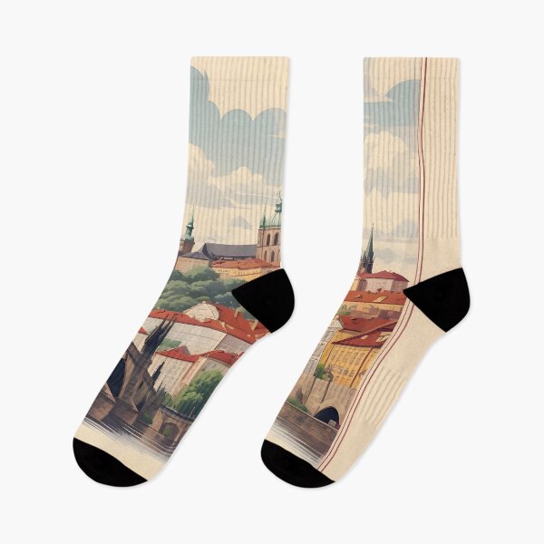 Item preview, Discover Prague's Retro Elegance: Vintage Poster Collection designed and sold by Ceemko's Vintage Corner.