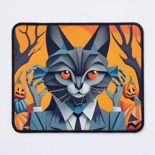 Item preview, Gray cat love halloween designed and sold by SabyDigitalArt.