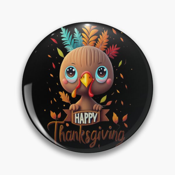 Item preview, Little cute turkey Happy Thanksgiving Chef designed and sold by ArtFeverShop.