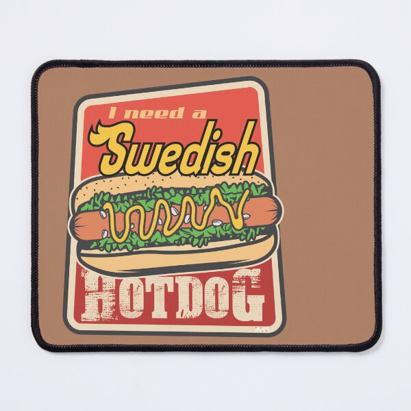 Item preview, Swedish Hotdog Sticker T-Shirt 01 designed and sold by LocationInks.