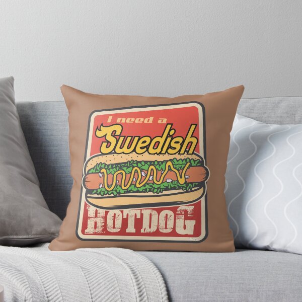 Item preview, Swedish Hotdog Sticker T-Shirt 01 designed and sold by LocationInks.
