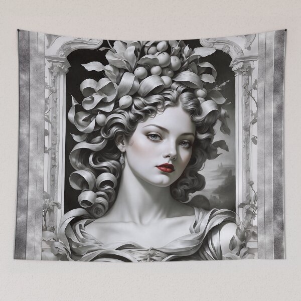 Item preview, A Stunning Vision Of Erato The Muse Of Poetry Mythological Portrait AI Concept Art by Xzendor7 designed and sold by Xzendor7 Digital Art Creations.