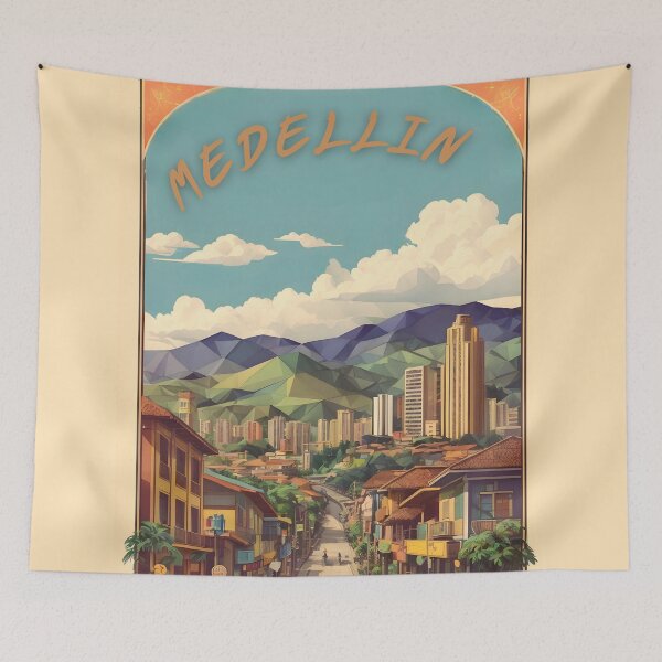 Item preview, Medellin's Vintage Flair: Retro Poster Collection designed and sold by Ceemko's Vintage Corner.