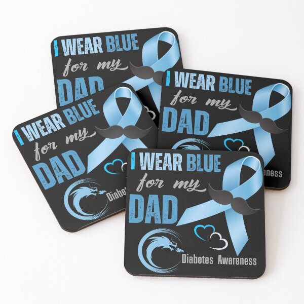 Item preview, Diabetes Awareness I Wear Blue for My Dad designed and sold by Luckydesign1975.