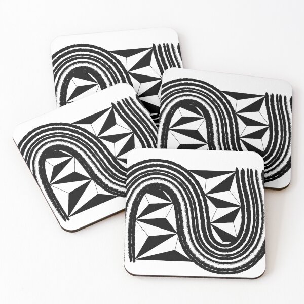 Item preview, Wave with geometrical line work designed and sold by TicaCreations.