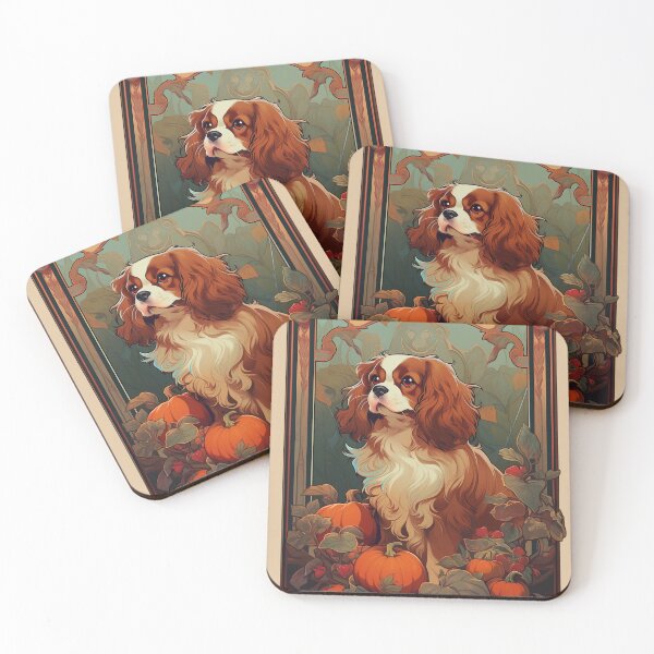 Aperçu de l'œuvre Cavalier King Charles Spaniel Halloween art créée et vendue par PetsArt.