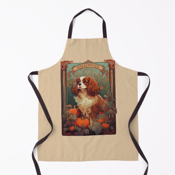 Item preview, Cavalier King Charles Spaniel Halloween art designed and sold by PetsArt.