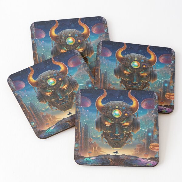 Item preview, Psychedelic Alien Cyborg Devil Art Trip 1 designed and sold by Benito Del Ray.