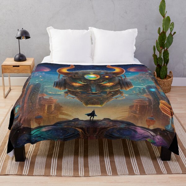 Item preview, Psychedelic Alien Cyborg Devil Art Trip 1 designed and sold by Benito Del Ray.