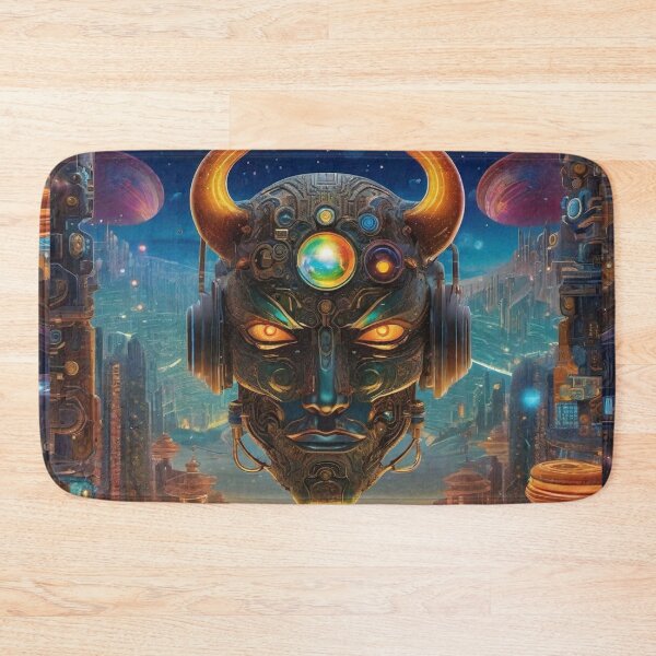 Item preview, Psychedelic Alien Cyborg Devil Art Trip 1 designed and sold by Benito Del Ray.