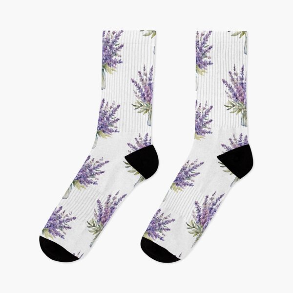 Item preview, Watercolor Lavender Flowers Bouquet designed and sold by silviaol.