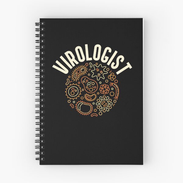 Item preview, Virologist creative round outline design with bacteria and microbes signs for Microbiology Lovers designed and sold by venomousvector.