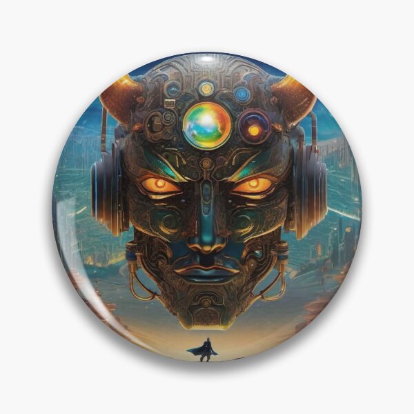 Item preview, Psychedelic Alien Cyborg Devil Art Trip 1 designed and sold by Benito Del Ray.