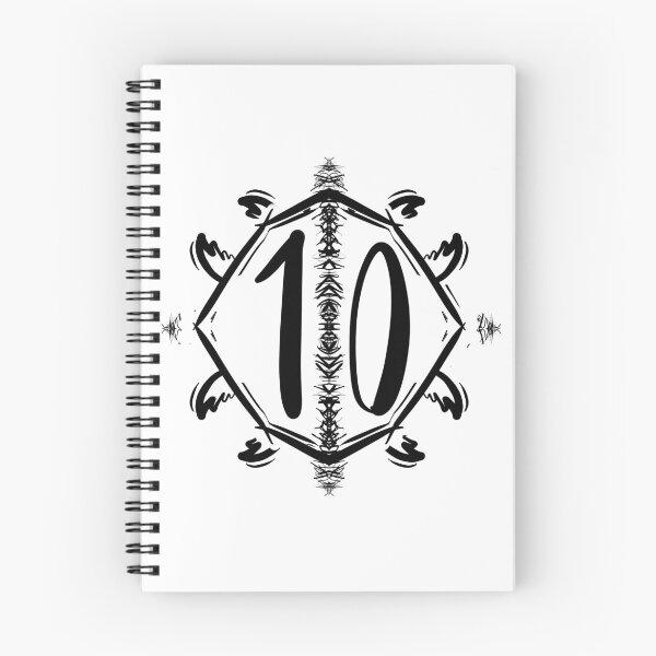 Item preview, ten 10 number house retro vintage style graphic design designed and sold by ironpalette.