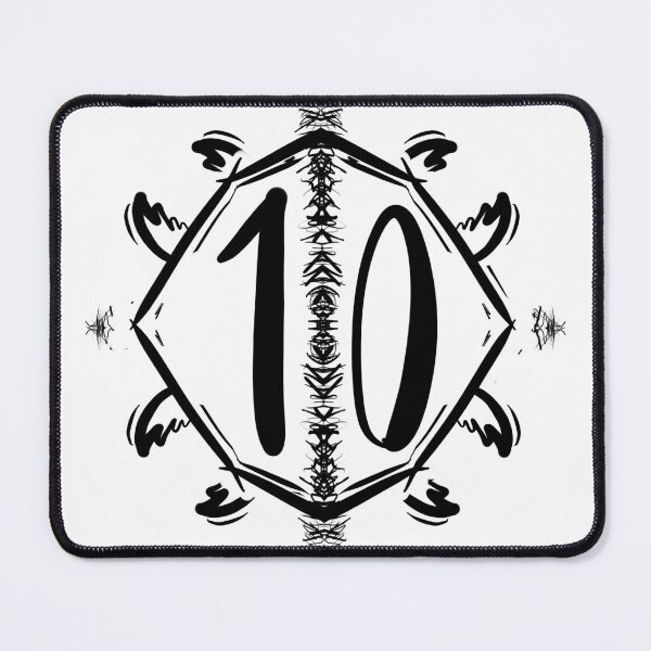 Item preview, ten 10 number house retro vintage style graphic design designed and sold by ironpalette.