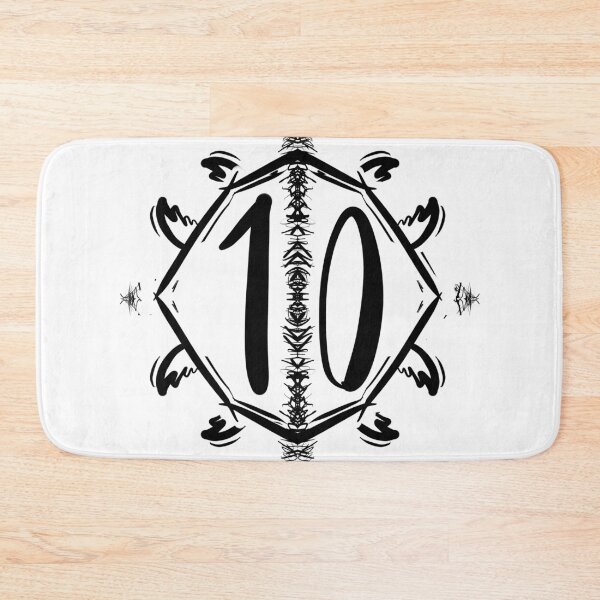 Item preview, ten 10 number house retro vintage style graphic design designed and sold by ironpalette.