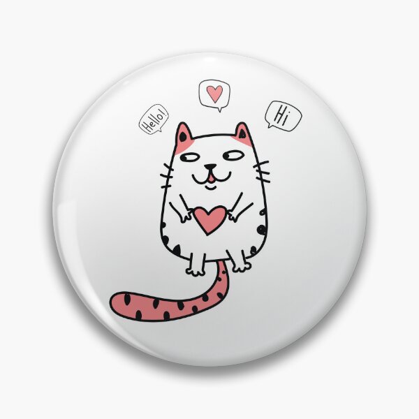 Item preview, cat says hello designed and sold by yaZzaboy.