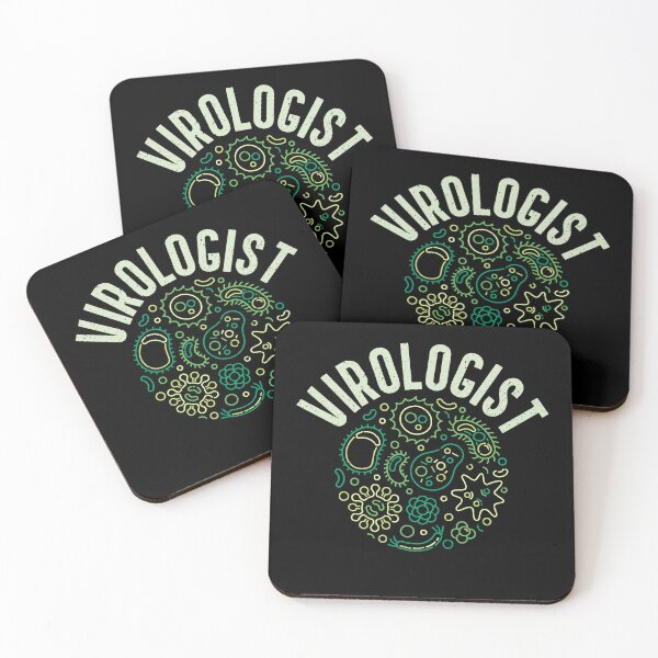 Item preview, Virologist creative round outline distressed design with bacteria and microbes signs for Microbiology Lovers designed and sold by venomousvector.