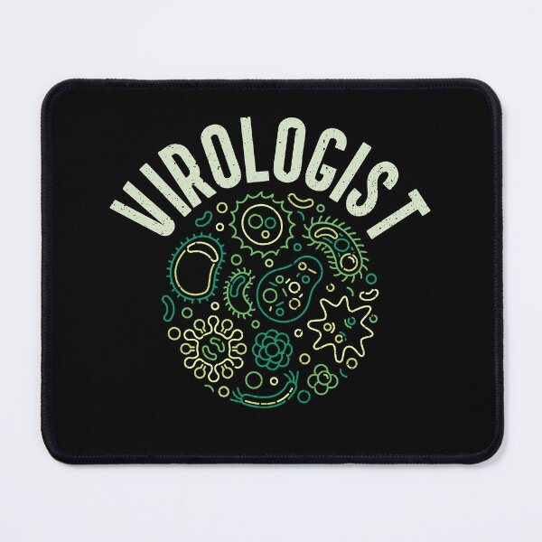 Item preview, Virologist creative round outline distressed design with bacteria and microbes signs for Microbiology Lovers designed and sold by venomousvector.