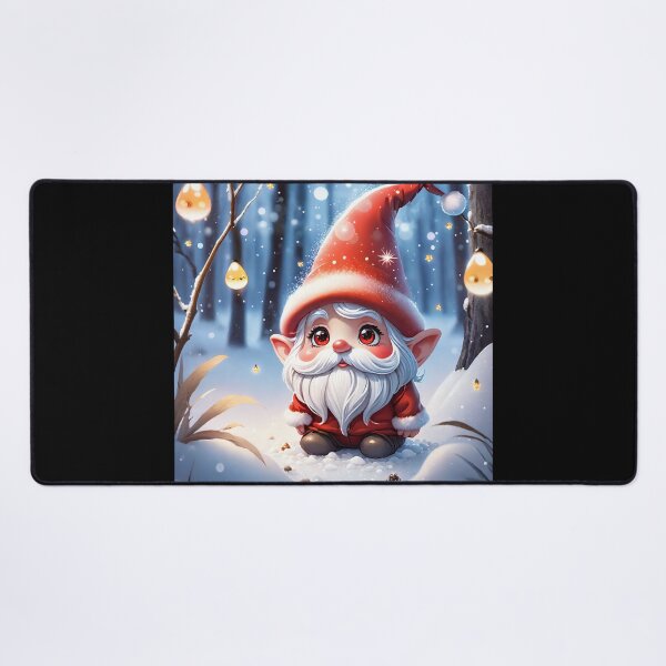 Item preview, Red winter gnome in the forest designed and sold by Biberwerke.