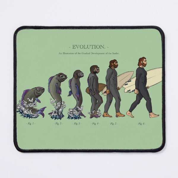 Item preview, Evolution of Surfer designed and sold by Atmospheric Comics Company.